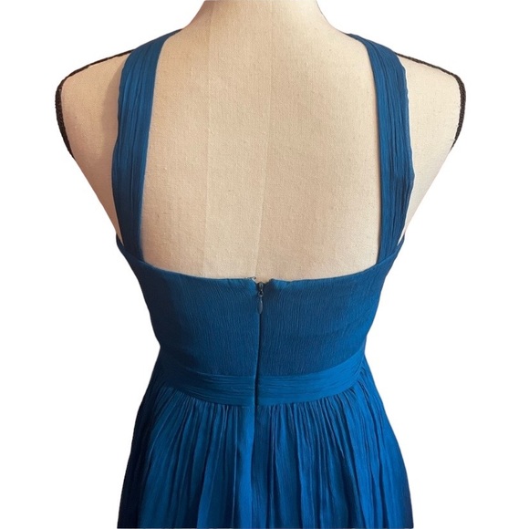 J. Crew Halter Sinclair Silk Chiffon Dress Size 2 - Picture 6 of 6